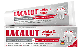 LACALUT White&Repair Зубная паста, 75мл