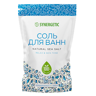 SYNERGETIC Соль д/ванн 1000г