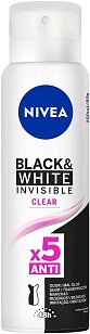 Nivea Део спрей Невидимая защита д/черного и белого Clear 150 мл