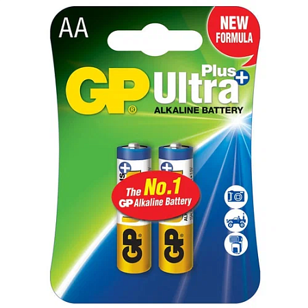 GP Ultra Plus Alkaline 15А AA Батарейка 1шт на, блистере