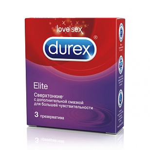 Durex Elite Презервативы сверхтонкие 3шт