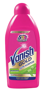 Vanish Gold Шампунь для ручной чистки ковров Антибактериальный 450мл (16шт)
