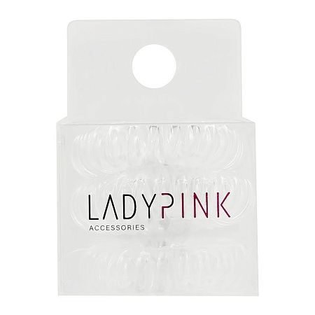 LADY PINK Набор резинок-пружинок SLINKY BOX белых прозранчых, 3шт