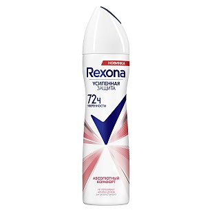 REXONA Део спрей Абсолютный комфорт 72ч, 150мл