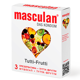 Masculan Презервативы Ультра1 Tutti-Frutti 3шт