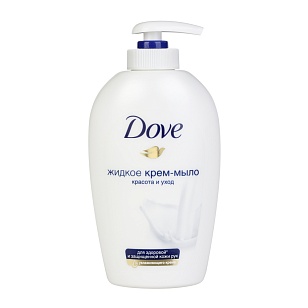 DOVE Жидкое крем-мыло Красота и Уход 250мл (12шт в, кор)
