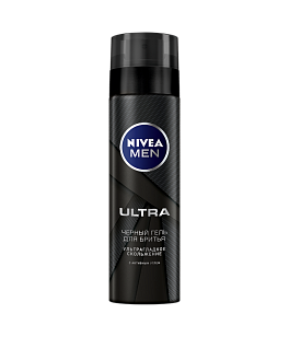 Nivea MEN Гель для бритья Ultra ЧЕРНЫЙ, 200мл