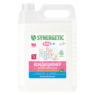 SYNERGETIC Кондиционер-ополаскиватель д/детского белья Нежное прикосновение 5л