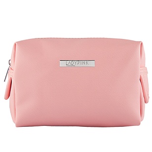 LADY PINK Косметичка must have квадратная Basic розовая 1шт