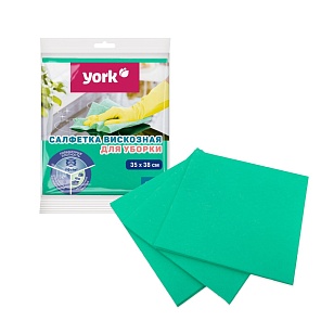 YORK Салфетка вискозная повышенной плотности 35х38см 3шт