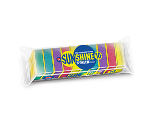 GRIFON Губки для посуды из поролона SUNSHINE 10шт