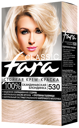 Fara Classic Краска для волос 530 Скандинавская, блондинка