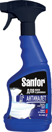 Sanfor Средство чистящее Антиналёт для ванной комнаты спрей, 500мл