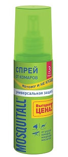 Mosquitall Спрей от комаров Универсальная защита 100мл
