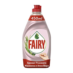FAIRY Жидкость для посуды Нежные руки Розовый жасмин и Алоэ Вера, 450мл