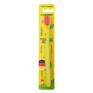 SYNERGETIC Зубная щетка Jbrush жёлтая средняя