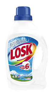 Losk Жидкое средство для стирки Горное Озеро 1,3л (4шт в, кор)
