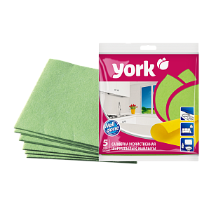 YORK Салфетка вискозная Домашняя 35х35см 5шт
