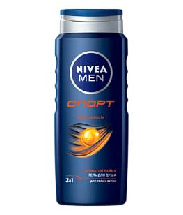 Nivea MEN Гель д/душа мужской 2в1 Спорт 500мл (6шт)