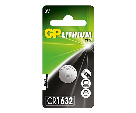 GP Lithium CR1632 Батарейка дисковая 1шт в, блистере