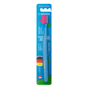 SYNERGETIC Зубная щетка Jbrush голубая средняя
