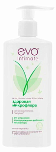 EVO Intimate Гель д/интимной гигиены Здоровая микрофлора с комплексом Лактулин 50мл 