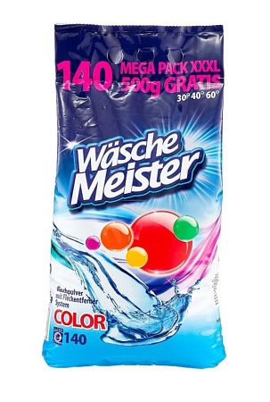 WascheMeister Стиральный порошок Автомат для цветных вещей, 10,5кг