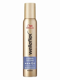 Wella Wellaflex Мусс для волос 2nd Day Volume Объем до 2-х дней ЭСФ 4, 200мл