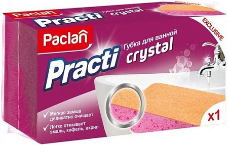 Paclan Губка для ванны Practi Crystal, 1шт
