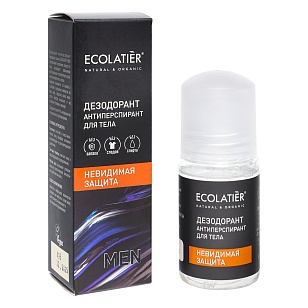 Ecolatier Men Дезодорант-антиперспирант для тела Невидимая защита, 50мл