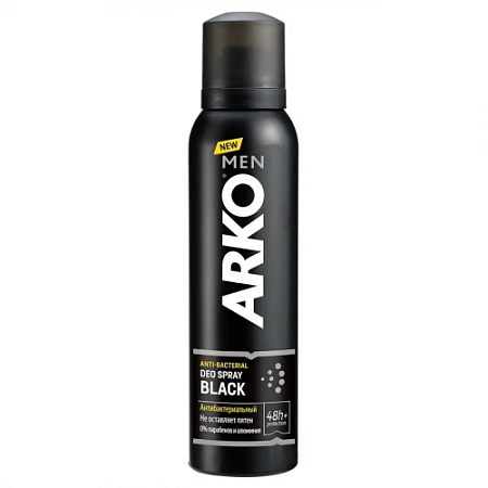 ARKO MEN Black Део спрей Антибактериальный, 150мл