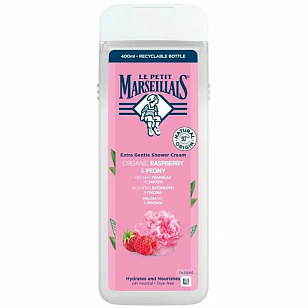 Le Petit Marseillais Гель д/душа Малина и Пион 400мл