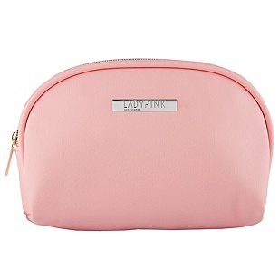 LADY PINK Косметичка must have овальная Basic розовая 1шт