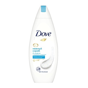 DOVE Гель-скраб для душа Обновление кожи, 250мл