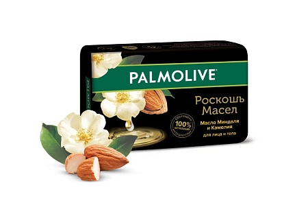 Palmolive Туалетное мыло Роскошь масел (с маслом миндаля и камелией), 90г