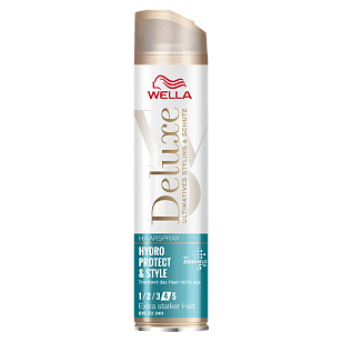 Wella Deluxe Лак для волос Hydro Protect&Style Защита и стиль ЭСФ 4, 250мл