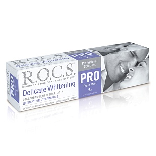 R.O.C.S. PRO Зубная паста Деликатное Отбеливание Fresh Mint, 135гр