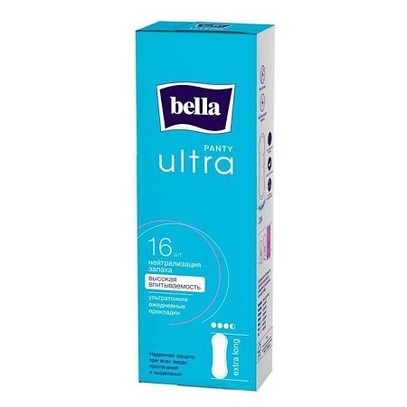 Bella Panty Ultra Extra Long Прокладки ультратонкие, 16шт