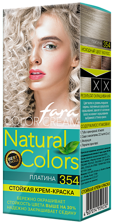 КЛ Fara Natural Colors Краска для волос 354 Платина (15шт в, кор)
