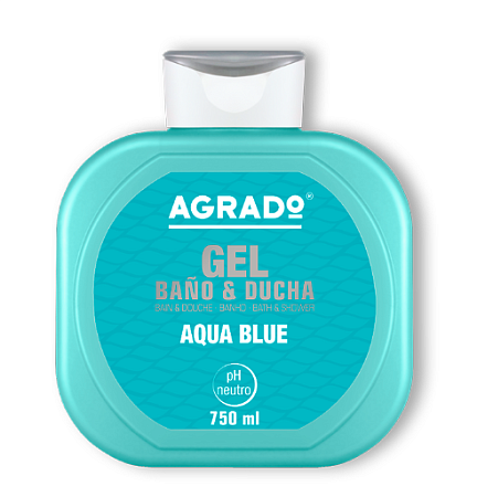 AGRADO Гель для душа Aqua blue увлажняющий, 750мл