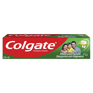 Colgate Зубная паста Максимальная защита от кариеса Двойная мята, 100мл