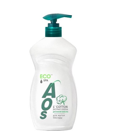 AOS Жидкость для посуды ECO с Экстрактом хлопка, 450мл