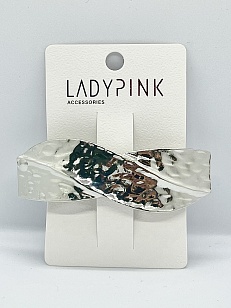 LADY PINK Заколка Metal, белая