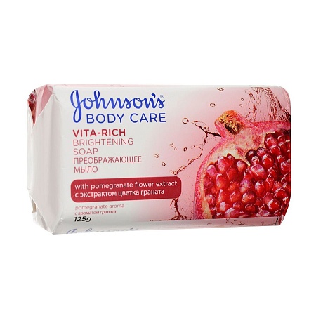 Johnson's Body Care Vita Rich Туалетное мыло с экстрактом Цветка граната Преображающее, 125гр