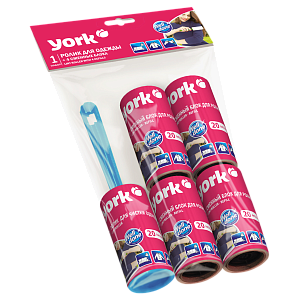 YORK Ролик-щетка для одежды 20л + 4 сменных блока