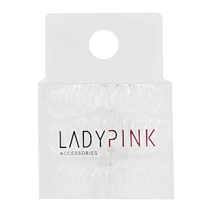 LADY PINK Набор резинок-пружинок SLINKY BOX белых прозранчых, 3шт