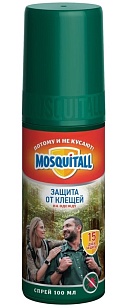 Mosquitall Спрей от клещей Специальная защита, 100мл