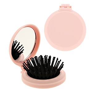 LADY PINK Расческа мини круглая розовая
