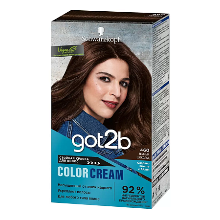 Got2B Краска для волос Color Cream 460 Темный, шоколад