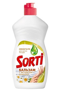 Sorti Жидкость для посуды Бальзам с Экстрактом Ромашки, 450гр